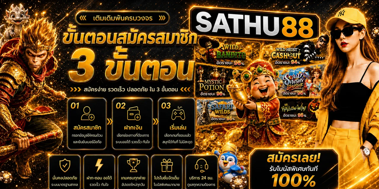 SATHU88 ทางเข้าเว็บตรง สมัคร ทดลองเล่น และคู่มือใช้งาน