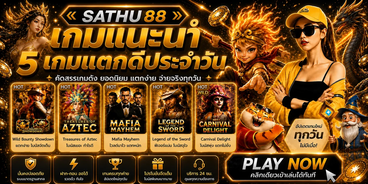 SATHU88 ทางเข้าเว็บตรง สมัคร ทดลองเล่น และคู่มือใช้งาน