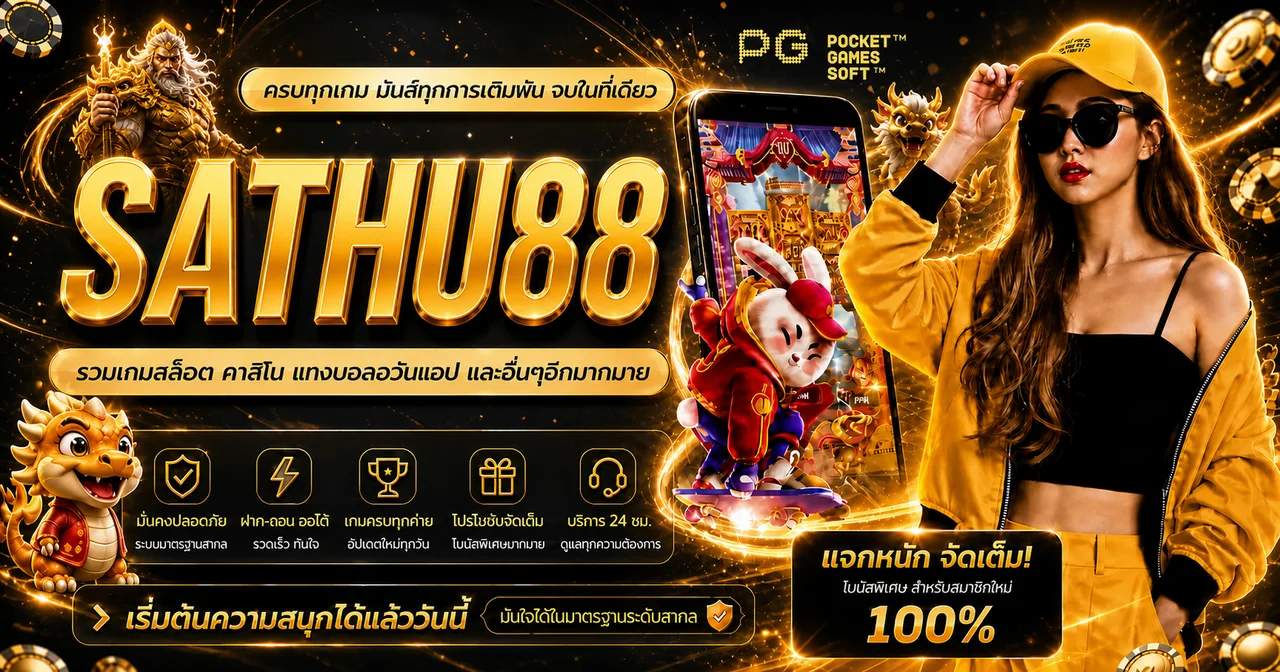 แบนเนอร์ SATHU88 ทางเข้าและเกม PG Soft